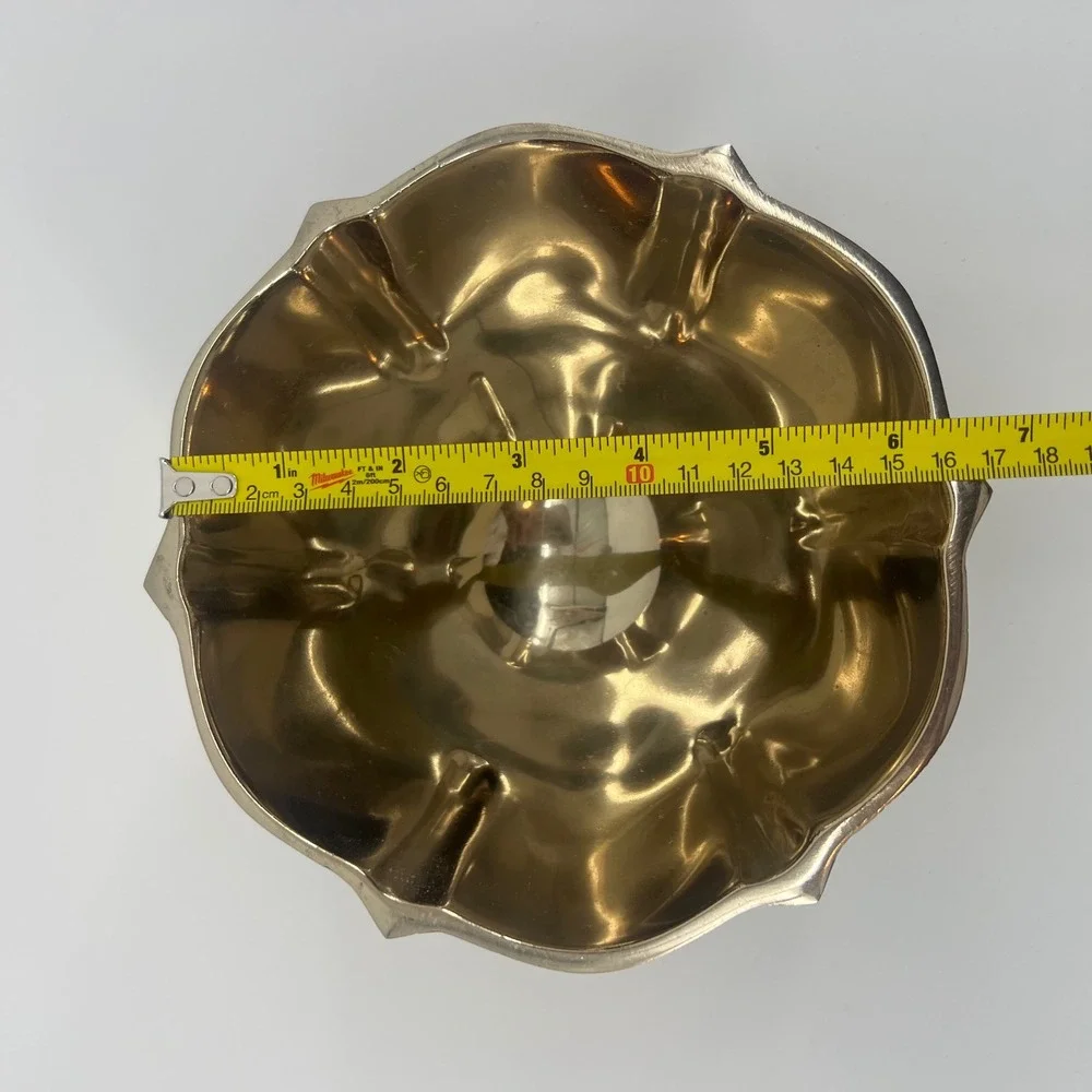 Anthropologie‎ Cava Cereal Bowl Gold Metallic Bowls Set of 4 Online Exclusive